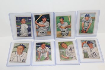 1952 Bowman Baseball Cards - Incl. Jerry Coleman Yankee Player And Legendary Broadcaster