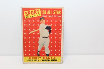 1958 Topps Mickey Mantle - #487