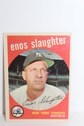 1959 Enos Slaughter- HOF- Yankee Card