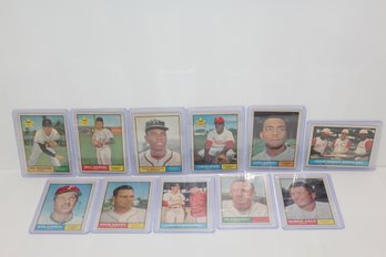 11 Topps 1961 Baseball - Incl. 3 Rookie Cards