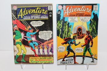 2 Silver Age Adventure Comics #345 1966 & #374 1968