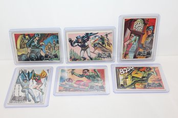 1966 Batman Cards - Black Bat Series #26, #37, #39, #40, #42, #45