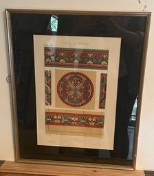 Framed French Color Lithograph- 1920s