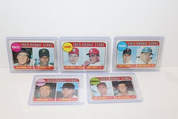 1969 Topps Baseball Rookie Cards (5)