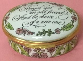 Tiffany & Co., Halcyon Days Enamels Petite Keepsake Box.