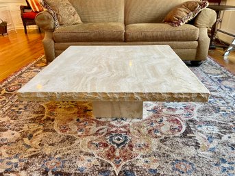 Travertine Square Coffee Table