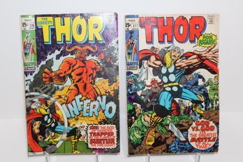 2 Marvel Comics - The Mighty Thor #176 & #177 (1970)
