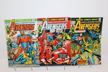 1973-1976 Marvel Avengers - #110 (1973) - #112 (1973) - #144 (1976