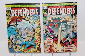 1973 Marvel Defenders #6 & #8 - Nice Conditions