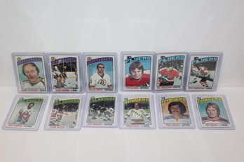 1975-1976 Topps Hockey Cards - Dallas Smith - Gerry Cheevers (12)
