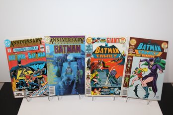 1976 Batman Family #7 & #8 - The Brave And The Bold Anniversary #200 - Batman Anniversary #400 1986