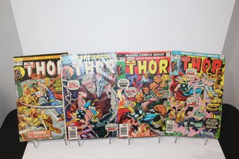 1976 Marvel The Mighty Thor - #245, #248, #252, #254 (4) - 25 Cent Covers