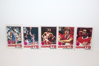 1977-78 Topps NJ Nets Basketball Group - Nate Archibald - Jan Van Breda Kolff - Darnell Hillman & More