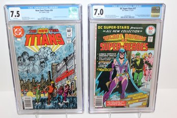 1982 New Teen Titans #26 & 1977 DC Super- Stars 7.0