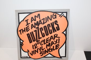 1978 Buzzcocks  I Am The Amazing Buzzcocks - 12' Clear Vinyl Maxi Single