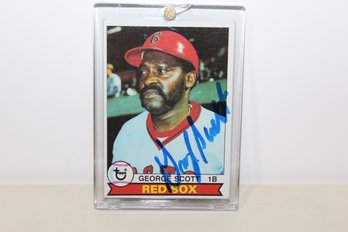 1979 Topps George Scott - Signed Card