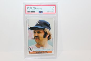 1979 Topps Thurman Munson - PSA Graded 7 NM