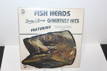 1982 Barnes & Barnes - Fish Heads: Barnes & Barnes Greatest Hits - Yes Fish Shaped Disc - Signed