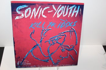 1983 Sonic-Youth - Kill Yr. Idols - Very Collectible 1st Issue 45 RPM - Postcard Sticker