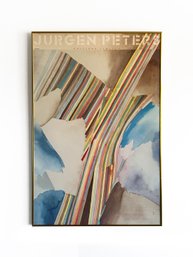 1985 Jurgen Peters Framed Lithograph Poster