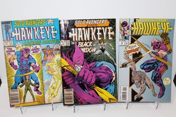 1988 Solo Avengers - Hawkeye #2 & #7 - Final Chapter Hawkeye #4 1994