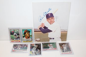 Signed Rico Petrocelli 8x10 Photo - 8 Cards Several Vintage Tiant-Jenkins