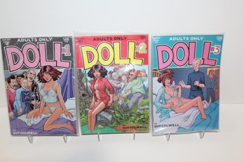 1989 Rip-off Press - Underground Comic - Doll - By Guy Colwell - #1-#2-#3 - Adults Only!