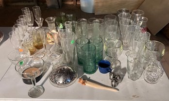 198. Large Assortment Glassware And Other Items