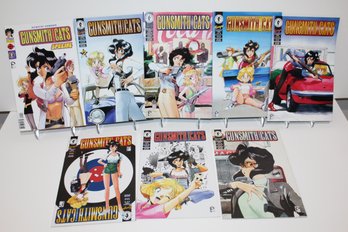 1995 Gunsmith Cats - Japanese Manga In Comic Books By Kenichi Sonoda #2-#8 Of 10