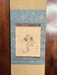 Perfect Condition Asian Scroll Depicting Asian Male Figure