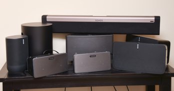 (8) Piece Sonos Play 5 Speaker System - 5 And 3