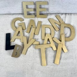 Lot Of Cast Aluminum Sign Letters