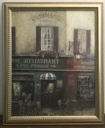 Wall Art French Restaurant Scene