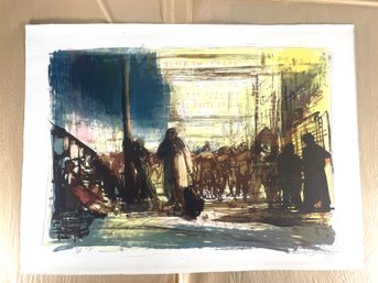 Luciano Guarnieri  Lithograph 3/100  - Large - 20'x 28'' Inches - New York