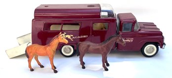 19. Vintage Buddy L Pressed Steel Horse Riding Academy Truck