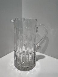 Cut Crystal Pitcher, With Applied Handle