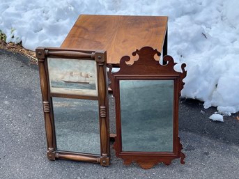 Clipper Ship Nightengale And Chippendale Style Mirror