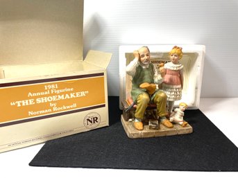 Norman Rockwell Porcelain Figurines - The Shoemaker