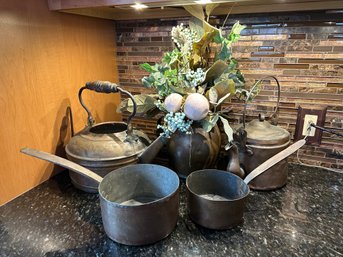 Group Of Five Vintage Copper Pieces