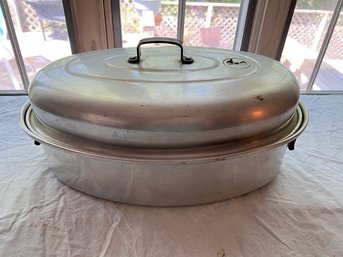 Aluminum Turkey Roaster With Drip Pan, And Handles To Pick Turkey Up From Pan