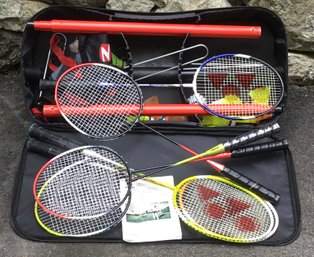 Zume Badminton Set Rackets, Net & Carrying Case