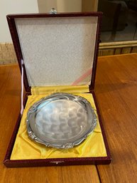 Vintage Silver Plated Candy Dish In Original Box