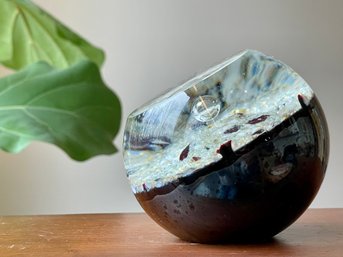 Handblown Paperweight By Local Guilford Artist