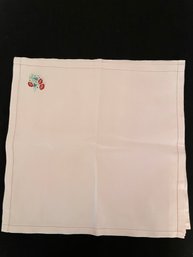 Set Of 6 Cloth Napkin With Flowers