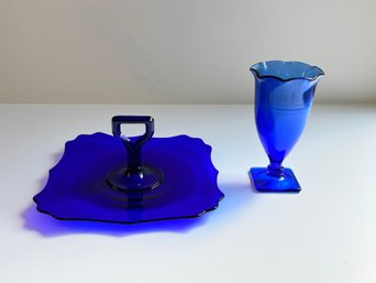 Blue Glass Set