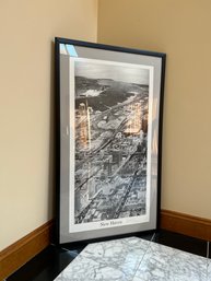 Ariel View Of New Haven, Connecticut 1999 Printed Large Photograph By Kirkko Obbitt - SIGNED By Photographer