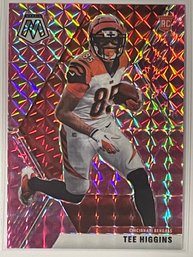 2020 Panini Mosaic Tee Higgins Pink Prizm Rookie Card #213