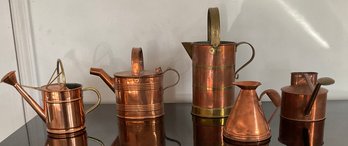 Vintage Copper Watering Cans 5