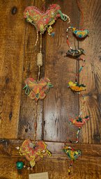 Hippie Hangers- Birds And Hearts With Beads