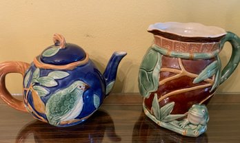 Ceramic Pitcher And Teapot